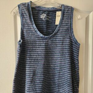 **NWT** Anthropologie Pilcro navy and blue striped tank